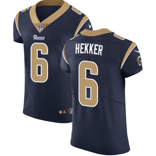 Nike Rams #6 Johnny Hekker Navy Blue Team Color Men's Stitched NFL Vapor Untouchable Elite Jersey - Click Image to Close